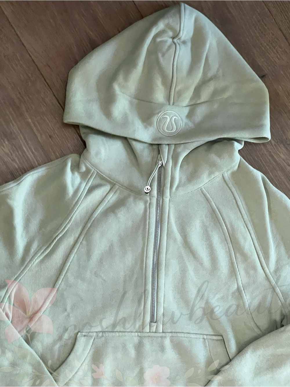 NWT Lululemon Scuba Oversized Half-Zip Hoodie - Fog Green - XS/S - Picture 2 of 5